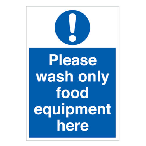 Wash Food Equipment Sign (30341V)
